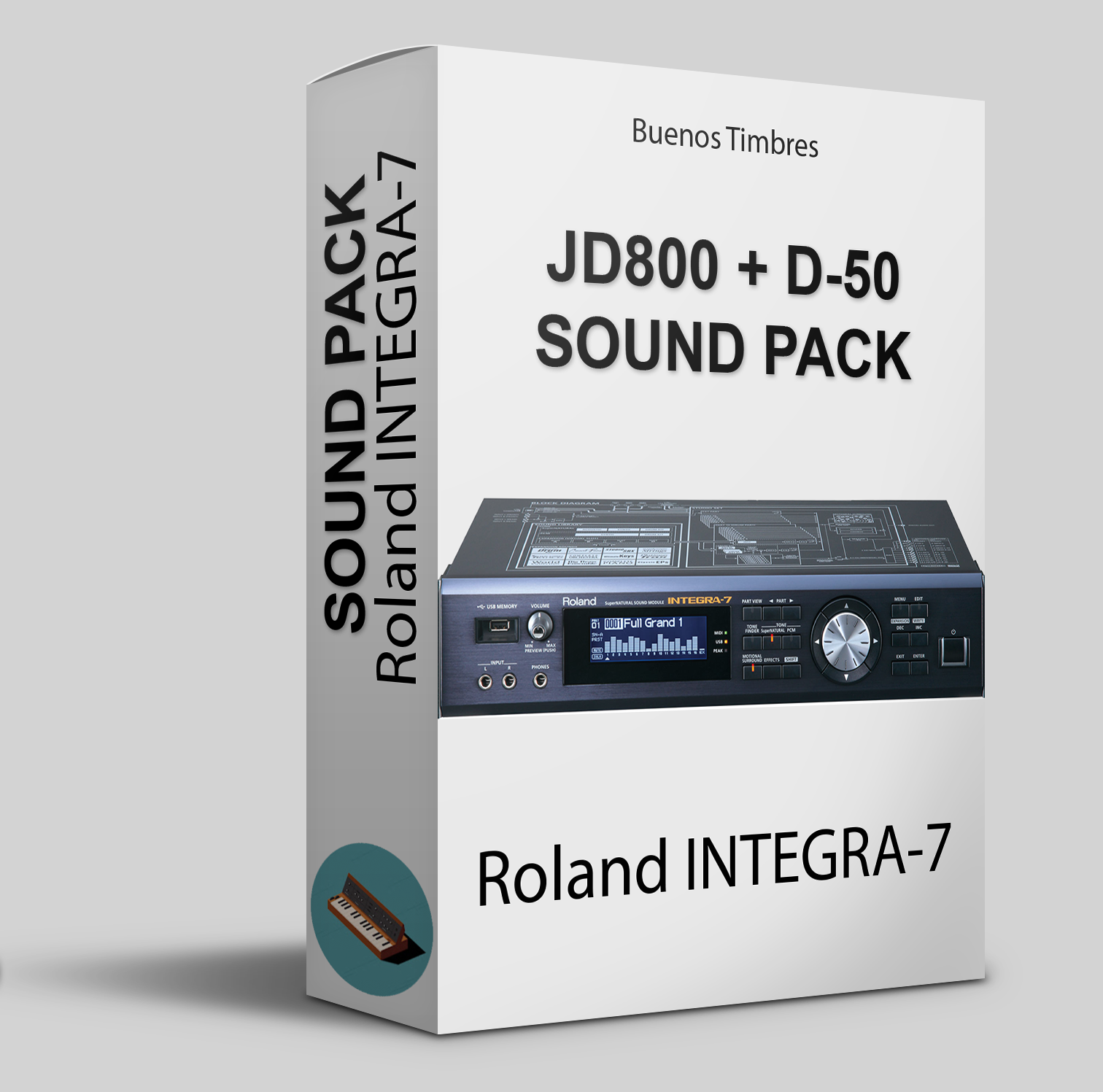 Pacote de sons JD800 + D-50 para o módulo Roland INTEGRA-7
