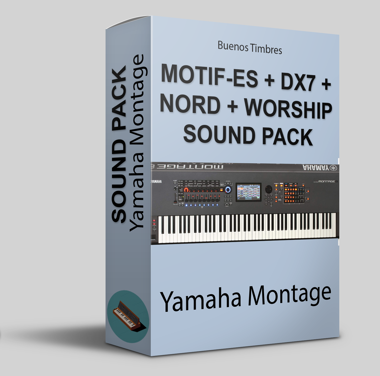 MOTIF-ES + DX-7 + Nord + Pacote de Sons Worship para Yamaha Montage