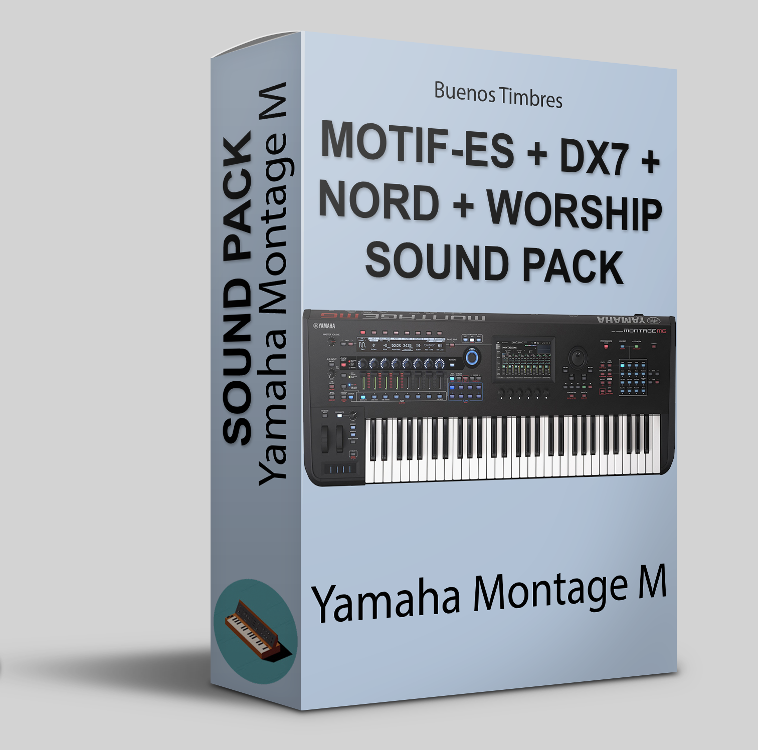 MOTIF-ES + DX-7 + Nord + Pacote de Sons para Adoração para Yamaha Montage M