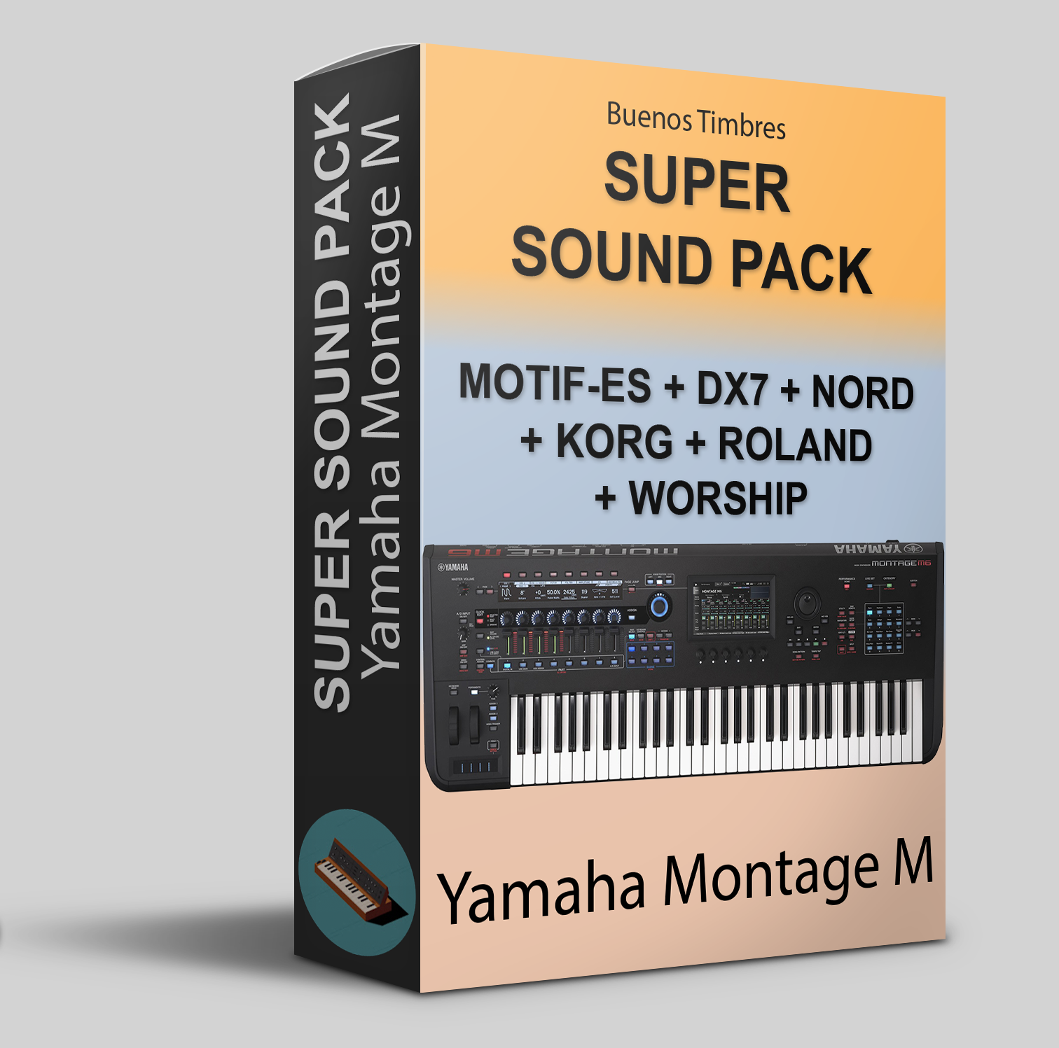 MOTIF-ES, DX-7, Nord, Roland, Korg e Worship Super Sound Pack para Yamaha Montage M