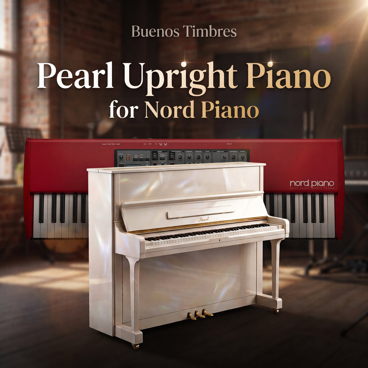Individual tone Pearl Upright Piano for Nord Piano
