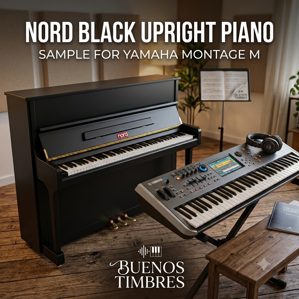 Individual tone Nord Black Upright Piano for Yamaha Montage M