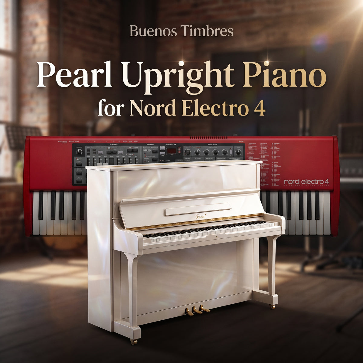 Individual tone Pearl Upright Piano for Nord Electro 4